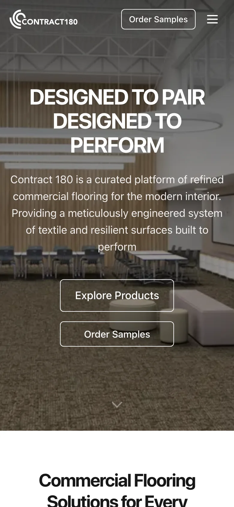Mobile homepage